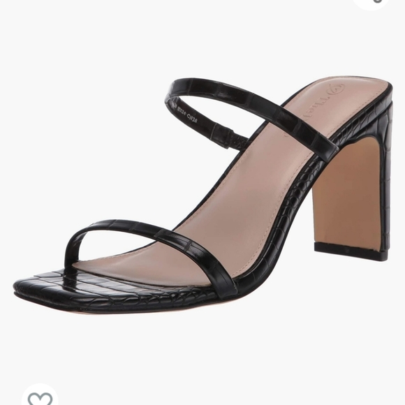 The Drop Shoes - Black High Heeled Sandals